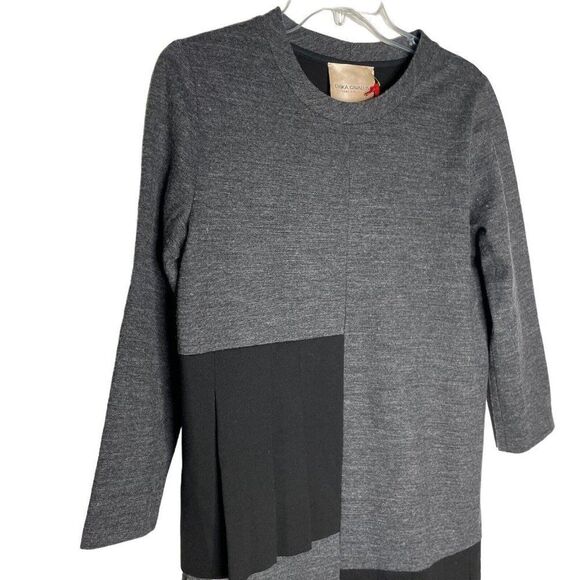 Erika Cavallini Semicouture Patchwork Pleated Dress - Picture 6 of 7